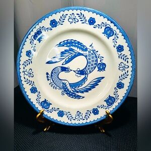 Mount Clemens Pottery (Monarch) LOVEBIRDS / Dinner Plate